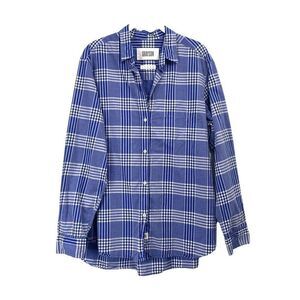GRAYSON The Hero Buttondown Alison Blue Plaid Cotton Shirt‎ Size 5 XL